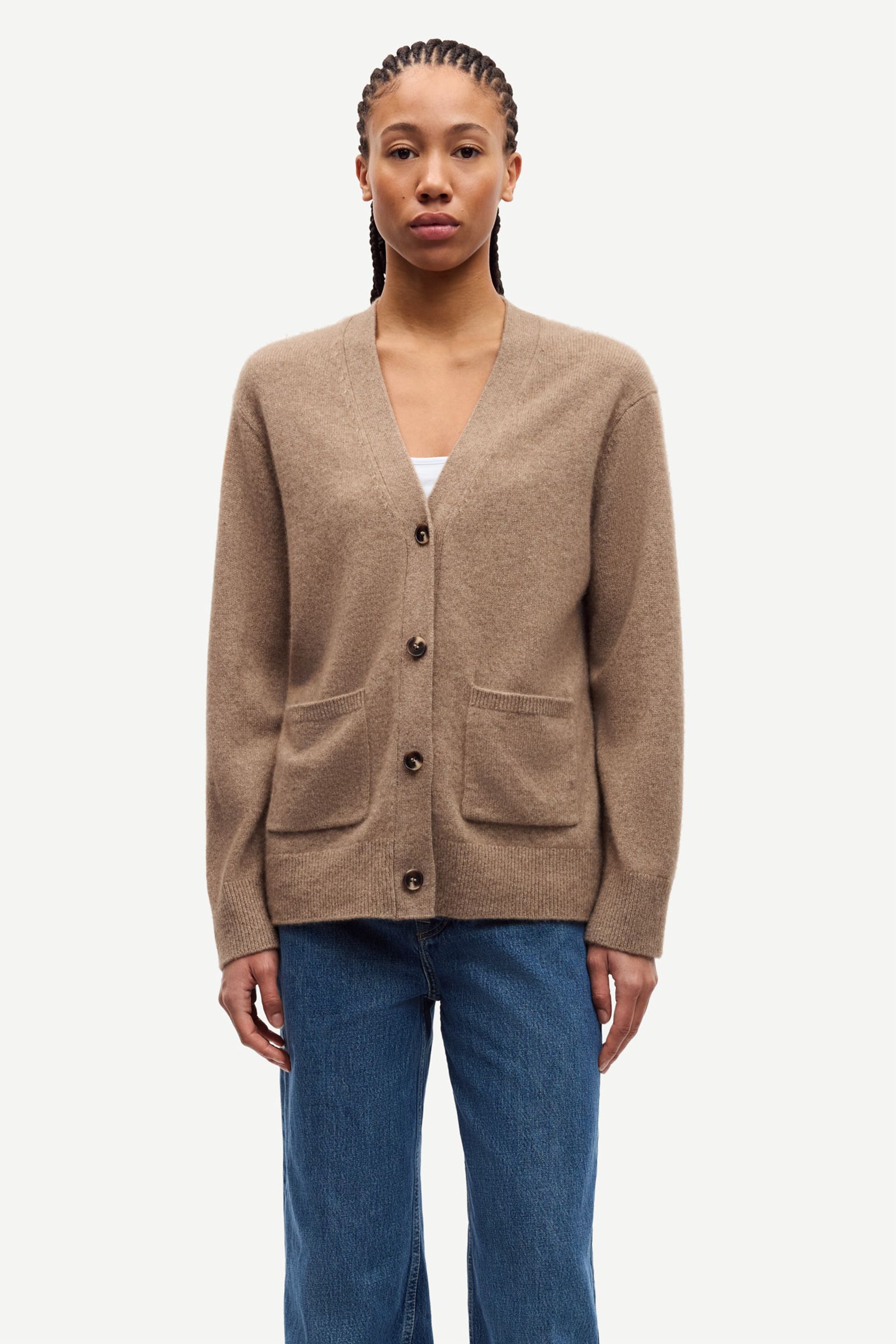 売れ筋商品|||サムス サムス ニット&セーター レディース アウター KEI - Cardigan - nature taupe Sakei cardigan 15625 Nature Taupe | Samsøe Samsøe®