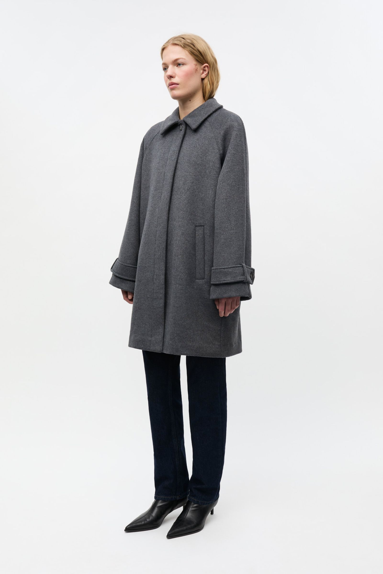 ジャケット・アウター epine volume wool tailored coat gray ジャケット・アウター epine volume wool tailored coat