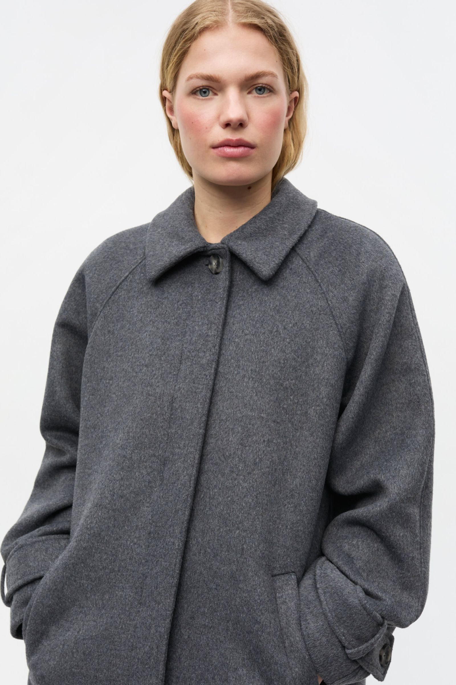 ジャケット・アウター nananamoe wool middle coat Yohji Yamamoto POUR HOMME Wool Jacket Blue M (K-114073