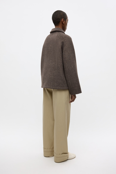 【完売品】悦也くん着用ALUDE short lame tweed jacket ENKATE SHORT JACKET 7276 Brown Mel | Envii®