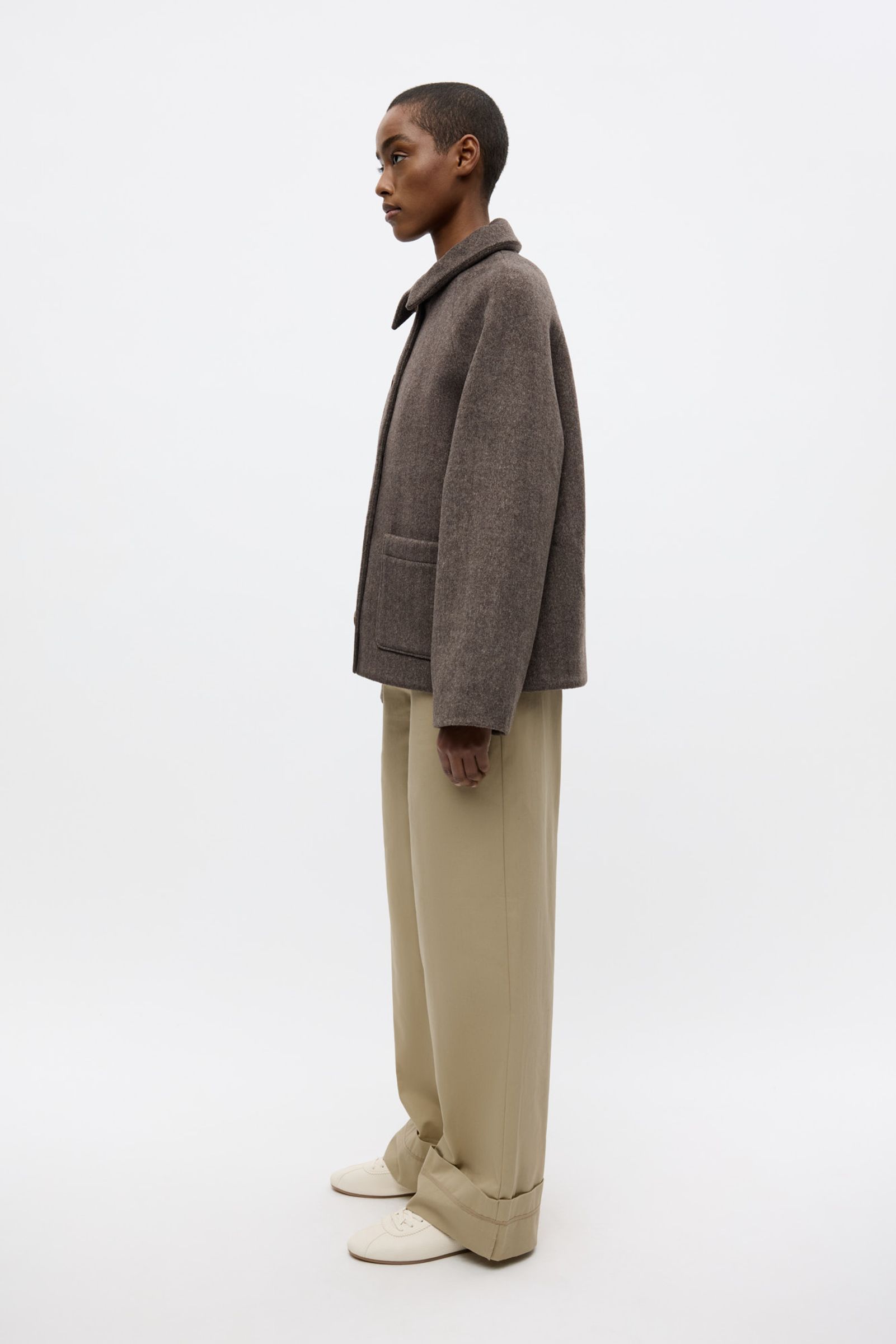 ENKATE SHORT JACKET 7276 Brown Mel | Envii®