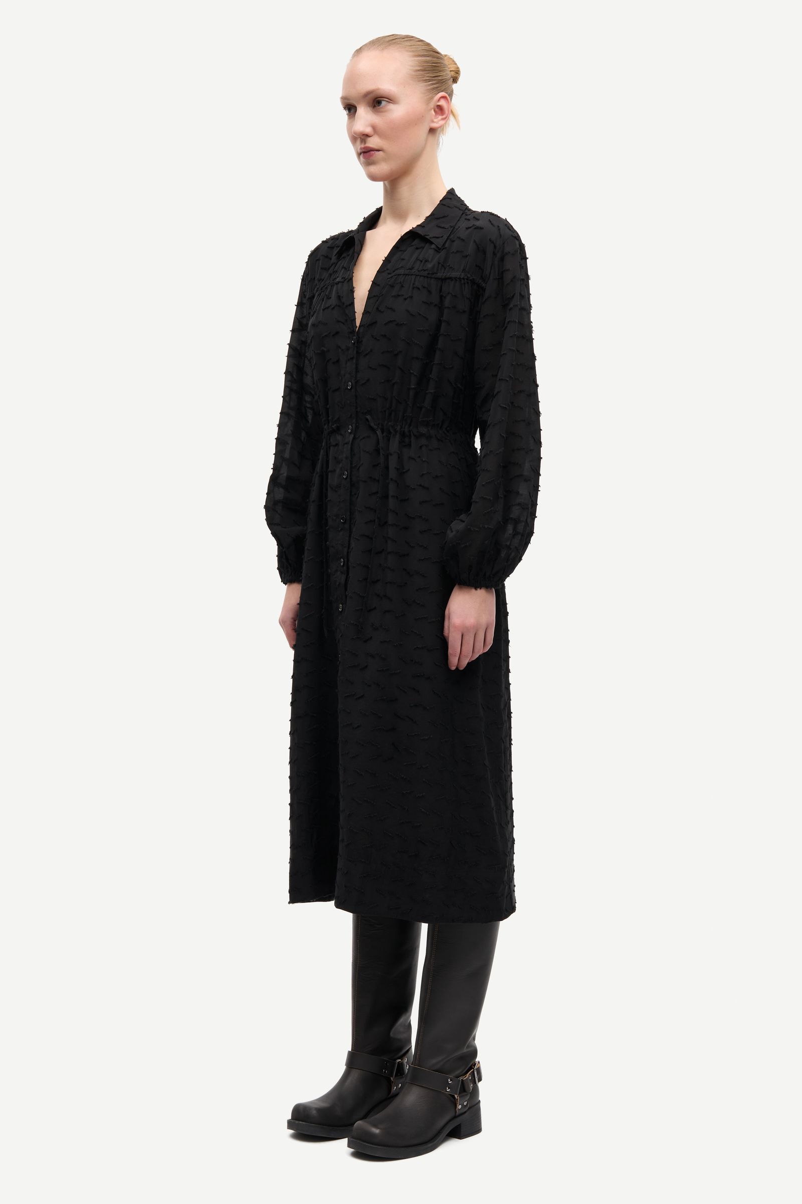 美品【SUKU 】DRESSING GOWN ブラック S Ｍ Samanarola long dress 15752 Black | Samsøe Samsøe®