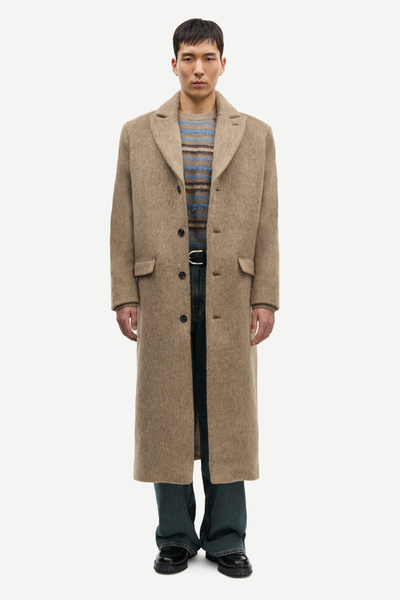 Samatthew coat 15822 Pale fossil mel. | Samsøe Samsøe®