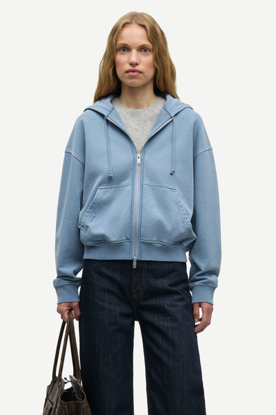 Saalice zip hoodie 15921 Grey mel. | Samsøe Samsøe®
