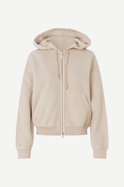Saalice zip hoodie 15921 Grey mel. | Samsøe Samsøe®
