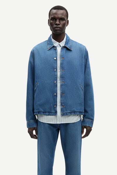 ジャケット・アウター SORIN Balloon Soiled Denim Jacket Sarobin D jacket 15893 Fluid denim | Samsøe Samsøe®