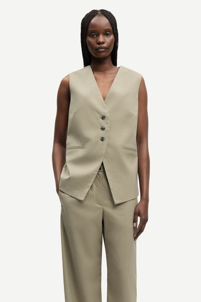 Satova vest 15145 Gun Metal Mel. | Samsøe Samsøe®