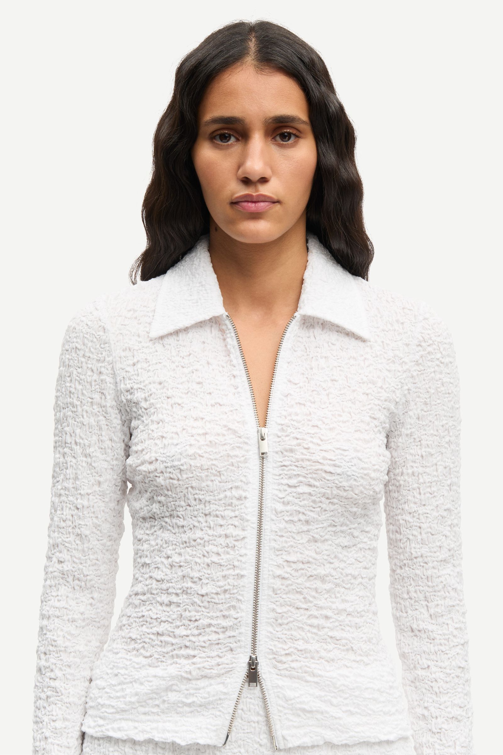 Sadaisy zip blouse 14232 White | Samsøe Samsøe®