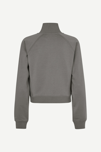 Sakira zip sweat 15905 Gunmetal | Samsøe Samsøe®