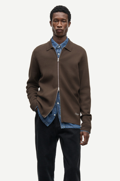Samatt zip polo 15825 Dark grey | Samsøe Samsøe®