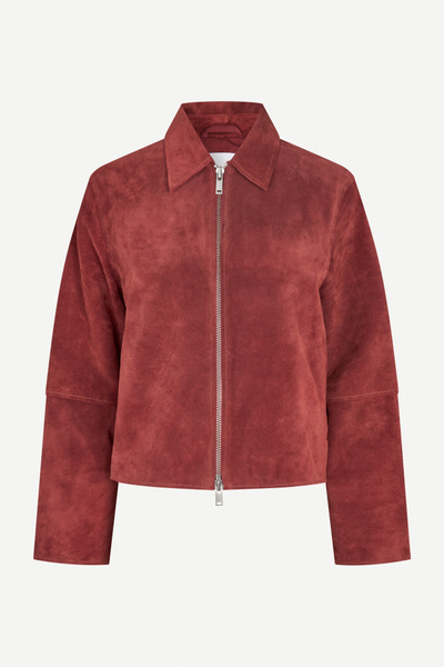 Salylo suede jacket 15927 FIRED BRICK | Samsøe Samsøe®