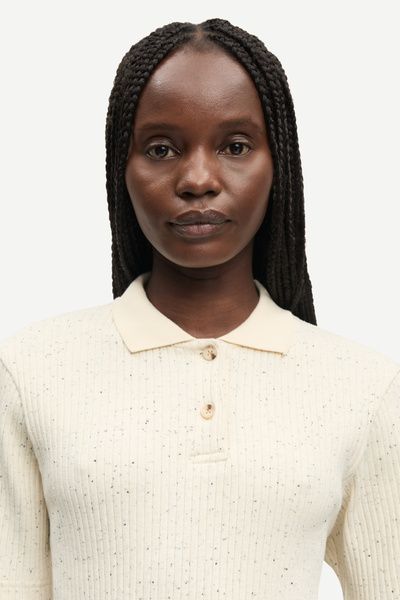 Sanell polo dress 15903 Egret mel. | Samsøe Samsøe®
