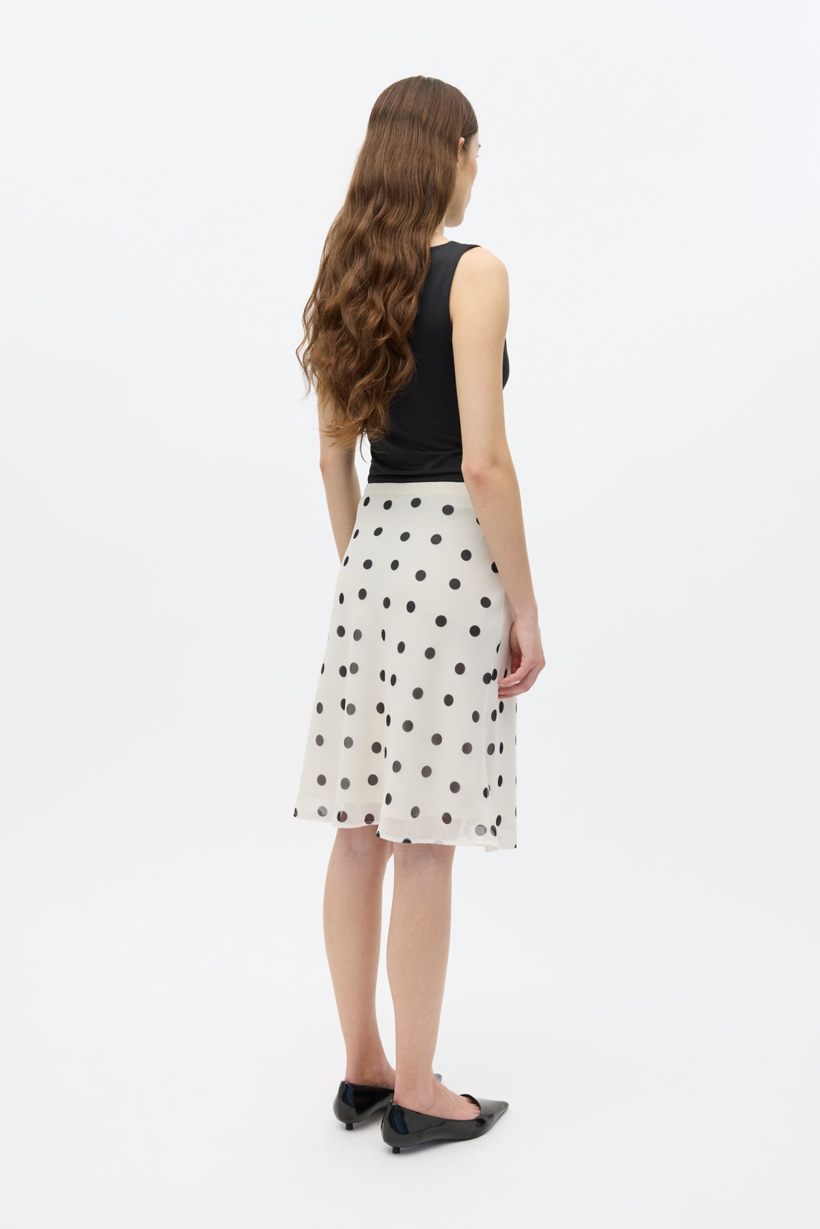 ENYARSI SKIRT 7349 Gardenia Polka Dot | Envii®