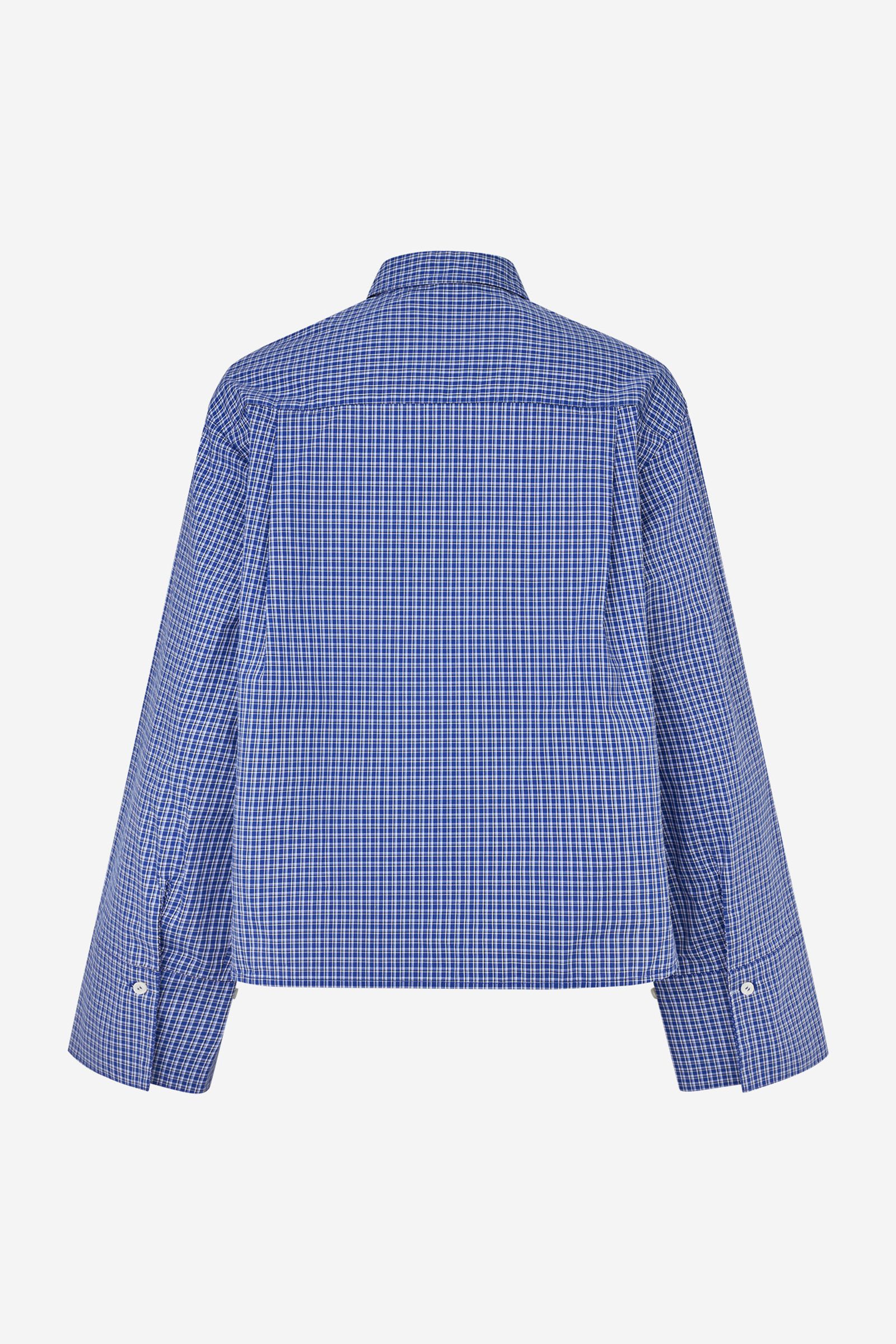 ENWEB LS SHORT SHIRT CH 7354 Classic Blue Check | Envii®