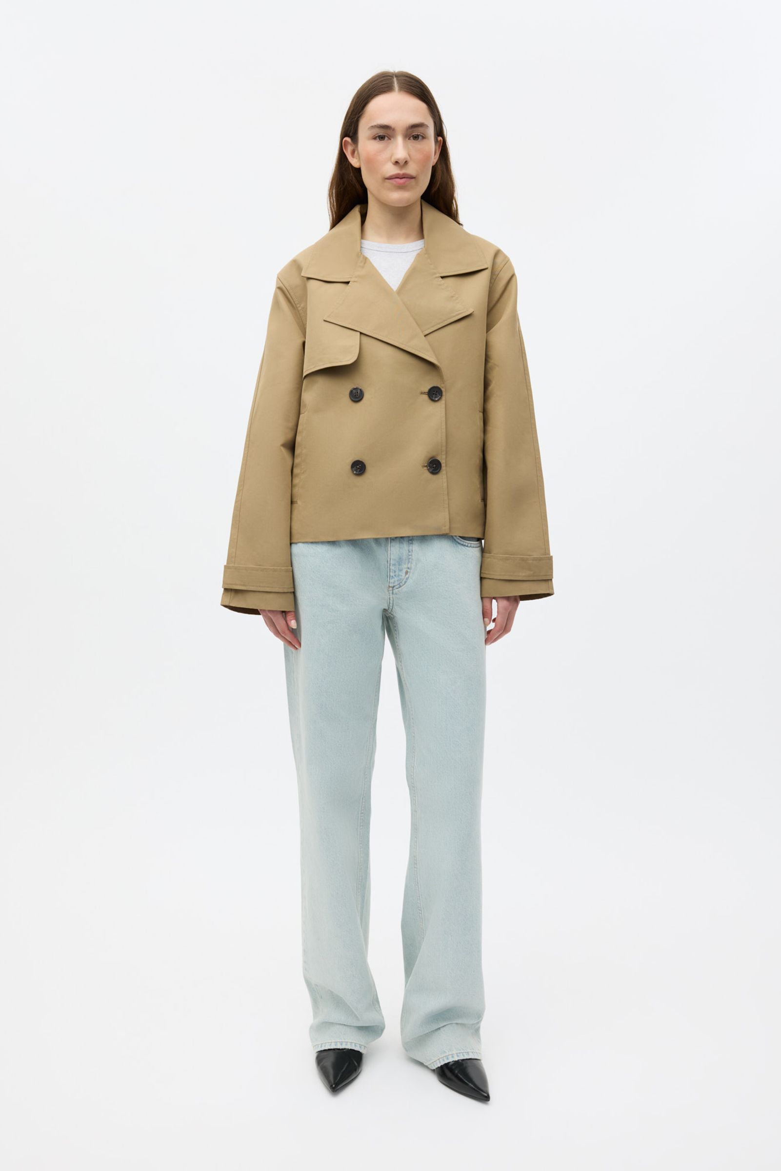 ENSENECA DB SHORT JACKET 6988 SEPIA TINT | Envii®
