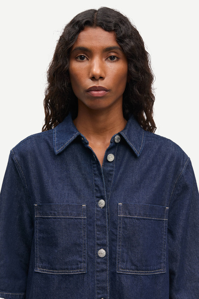 Satilly dress 16014 Soft denim | Samsøe Samsøe®