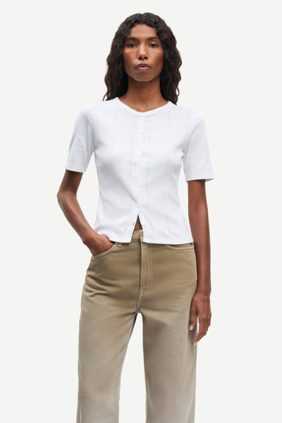 Sajuni ss cardigan 15901 White | Samsøe Samsøe®