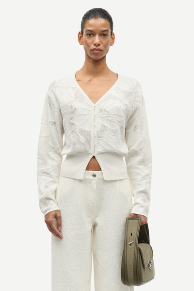 Sapoppie cardigan 12923 Clear Cream | Samsøe Samsøe®