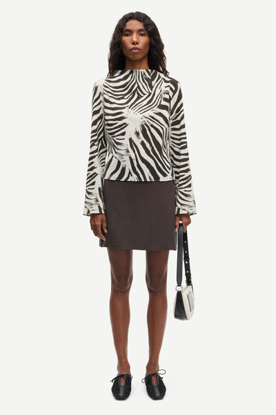 Saagnet short skirt 14028 Mulch | Samsøe Samsøe®