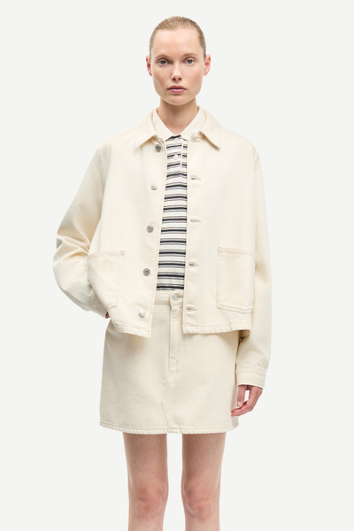 ジャケット・アウター 80s90s CREAM SODA short western jacket Saveyra jacket 16017 Soft natural | Samsøe Samsøe®