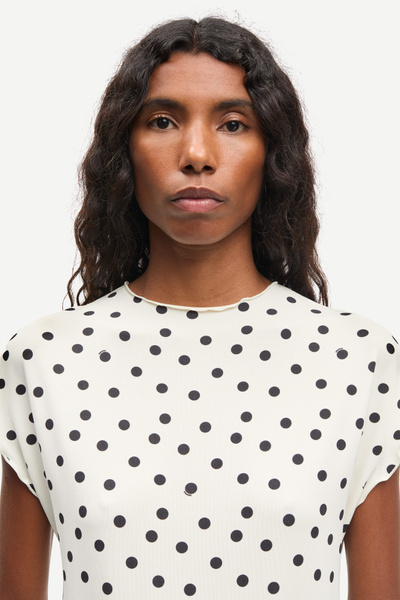 Saumi top 16113 Drifting Dots Egret | Samsøe Samsøe®