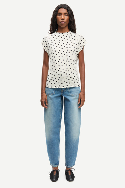 Saumi top 16113 Drifting Dots Egret | Samsøe Samsøe®