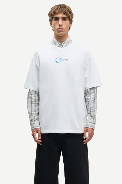 Sasteven t-shirt 11725 Blue Spiral | Samsøe Samsøe®
