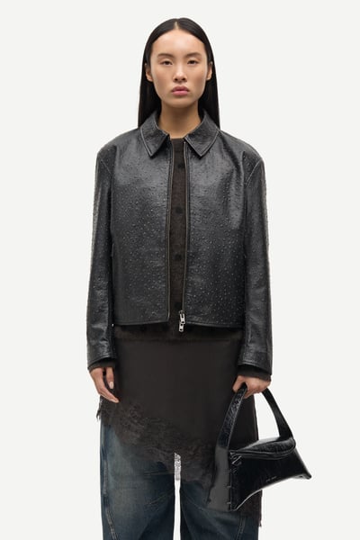 Satise leather jacket 16175 Mulch | Samsøe Samsøe®