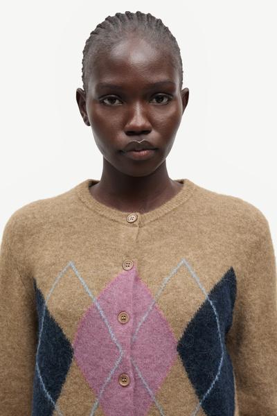 Sanor short cardigan 15556 Lead Gray | Samsøe Samsøe®