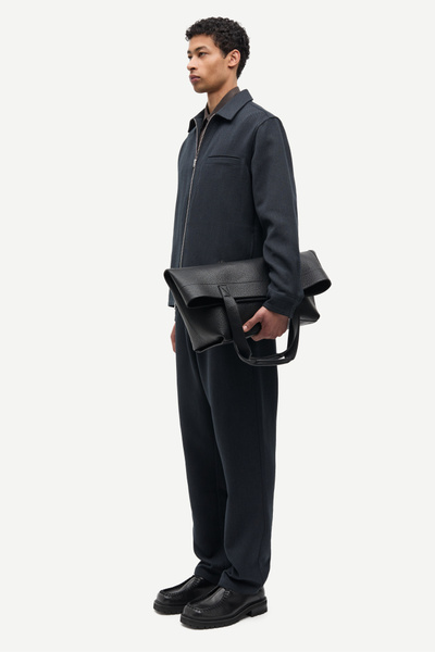 Sadamon GT zip overshirt 16201 Dark Grey Mel. | Samsøe Samsøe®