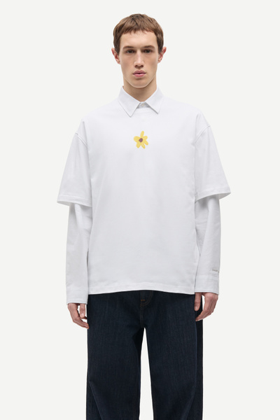 Sagiles t-shirt 11725 White Flowers | Samsøe Samsøe®