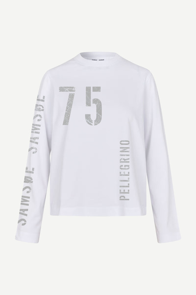 Sapellegrino LS T-shirt 6024 White | Samsøe Samsøe®